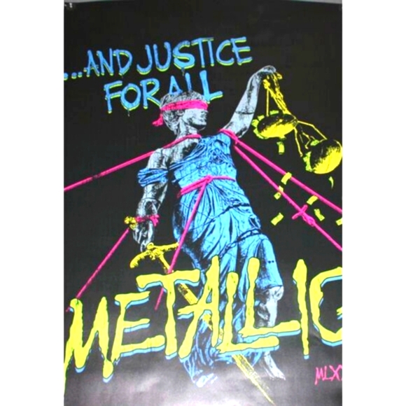 Authentic Metallica Promo 👽 "...And Justice for All" Vinyl Poster – 66"x42" – - Picture 2 of 2